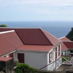 red roof of a house