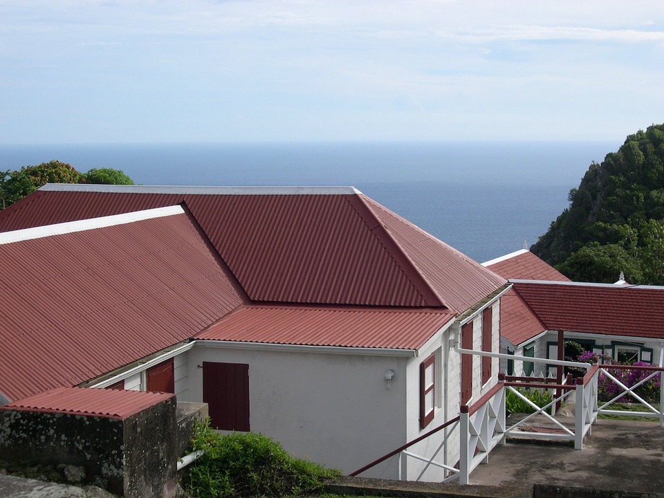 red roof of a house